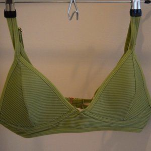 Abercrombie Green ribbed Bikini Top B Cup